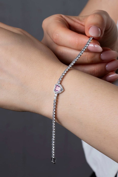 Heliophilia Silver Pulsera de Metal Rosa